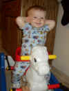 Jared on his horse.JPG (66497 bytes)